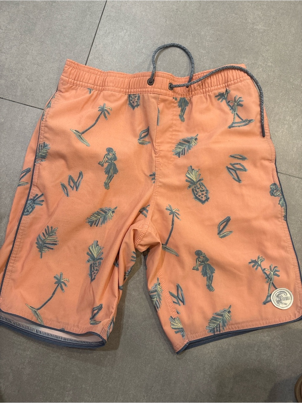 O'Neill Peach Tropical Print Swim Shorts